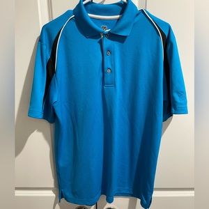 Mens blue PGA tour golf polo shirt